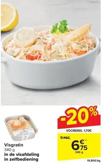 Carrefour Visgratin aanbieding