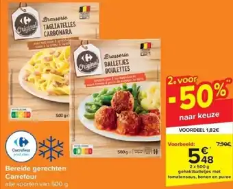 Carrefour Bereide gerechten carrefour aanbieding