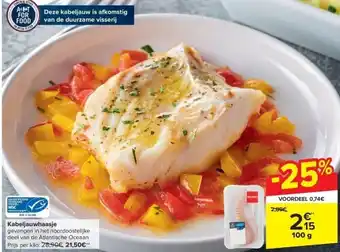 Carrefour Kabeljauwhaasje aanbieding