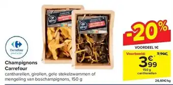 Carrefour Champignons carrefour aanbieding