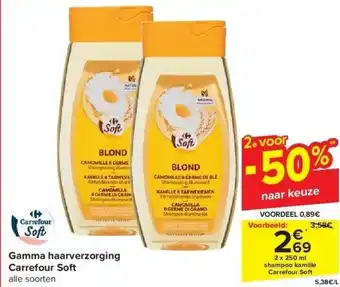 Carrefour Gamma haarverzorging carrefour soft aanbieding
