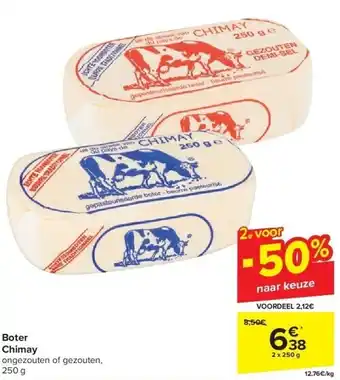 Carrefour Boter chimay aanbieding