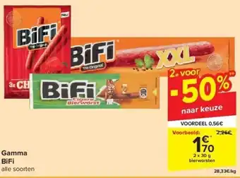 Carrefour Gamma bifi aanbieding