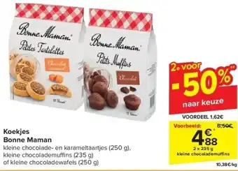 Carrefour Koekjes bonne maman aanbieding