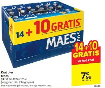 Carrefour Krat bier maes aanbieding