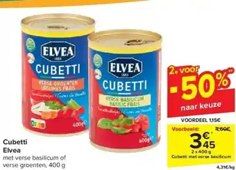 Carrefour Cubetti elvea aanbieding