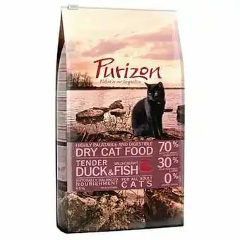 Zooplus Purizon Adult Eend & Vis Kattenvoer Bestel ook snacks: Purizon Snack Eend met Vis - 40 g aanbieding