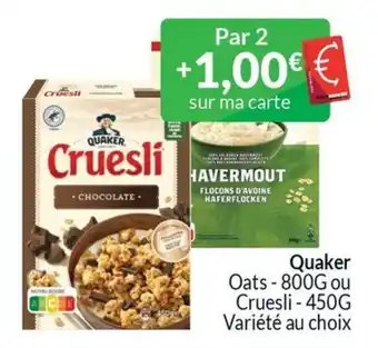 Quaker Oats - 800G ou Cruesli-450 g