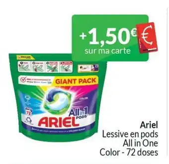 Intermarché Ariel Lessive en pods All in One Color - 72 doses aanbieding