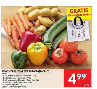 Boodschappentas Met Seizoensgroenten