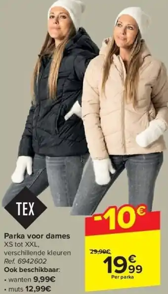 Carrefour Parka voor dames aanbieding