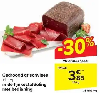 Carrefour Gedroogd grisonvlees aanbieding