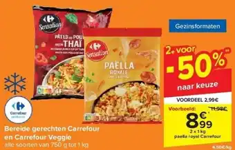 Carrefour Bereide gerechten carrefour en carrefour veggie aanbieding