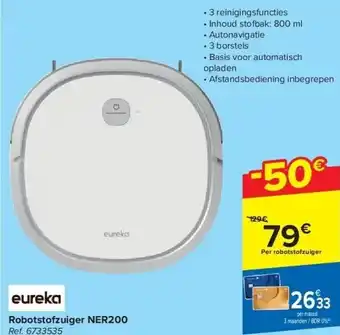 Carrefour Robotstofzuiger ner200 aanbieding