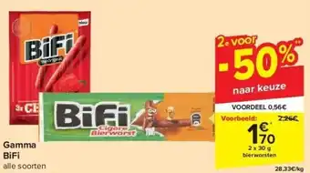 Carrefour Gamma bifi aanbieding