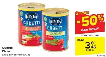 Carrefour Cubetti elvea aanbieding