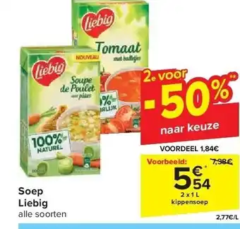 Carrefour Soep liebig aanbieding