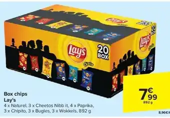 Carrefour Box chips lay’s aanbieding