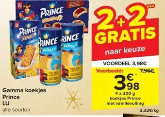 Carrefour Gamma koekjes prince lu aanbieding