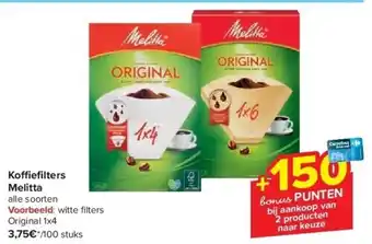 Carrefour Koffiefilters melitta aanbieding