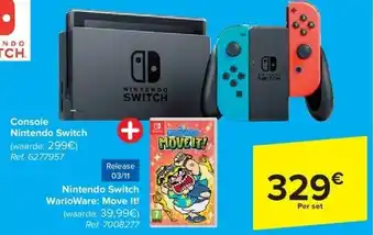 Carrefour Console nintendo switch aanbieding
