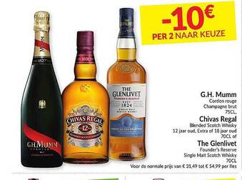 G.h. Mumm, Chivas Regal, The Glenlivet
