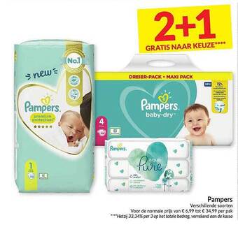 Intermarché Pampers aanbieding