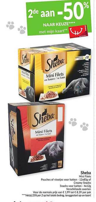 Intermarché Sheba Mini Filets aanbieding