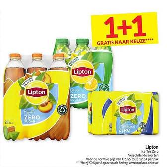 Intermarché Lipton Ice Tea Zero aanbieding
