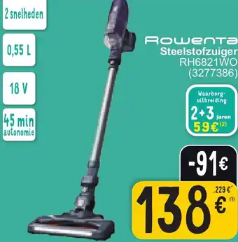 Cora Rowenta Steelstofzuiger RH6821WO aanbieding