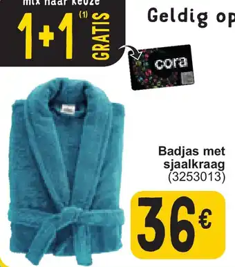 Cora Badjas met sjaalkraag aanbieding