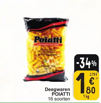 Cora POIATTI Deegwaren 1kg aanbieding