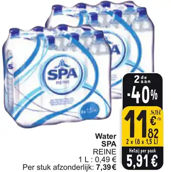 Cora SPA Water 2 x (8 x 1.5L) aanbieding