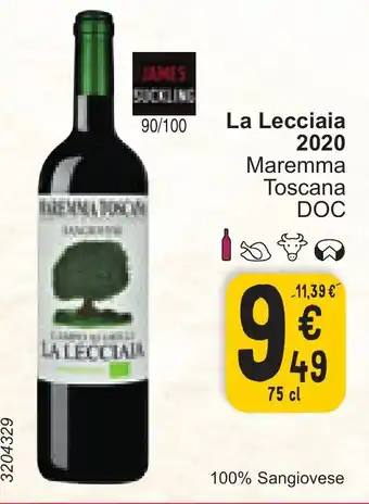 Cora La Lecciaia 2020 Maremma Toscana DOC 75cl aanbieding