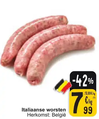 Cora Italiaanse worsten aanbieding