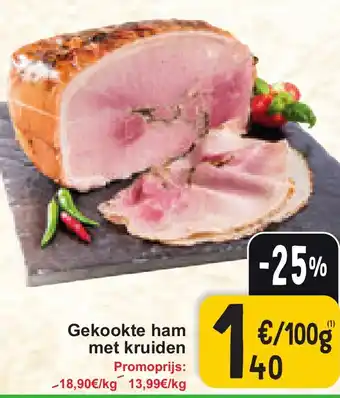 Cora Gekookte ham met kruiden 100g aanbieding