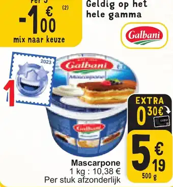 Cora Galbani Mascarpone 500g aanbieding