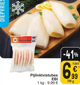 Cora EBI Pijlinktvistubes 700g aanbieding