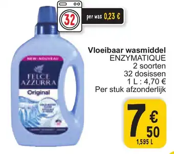 Cora FELCE AZZURRA Vloeibaar wasmiddel ENZYMATIQUE 1.595L aanbieding