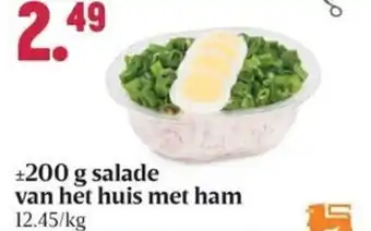 Buurtslagers salade van het huis met ham 200g aanbieding