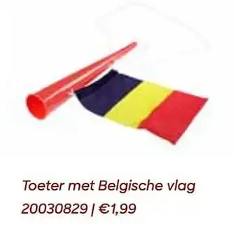 Toeter met belgische vlag
