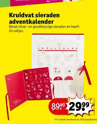 Kruidvat Kruidvat sieraden adventkalender aanbieding