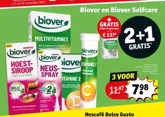 Kruidvat Biover en Biover Selfcare aanbieding