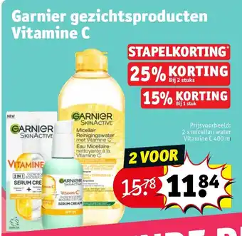 Kruidvat Garnier gezichtsproducten Vitamine C aanbieding