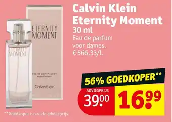 Kruidvat Calvin Klein Eternity Moment 30mL aanbieding