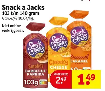 Kruidvat Snack a Jacks 103 t/m 140 gram aanbieding