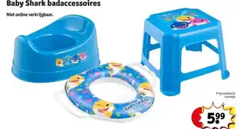 Kruidvat Baby shark badaccessoires aanbieding