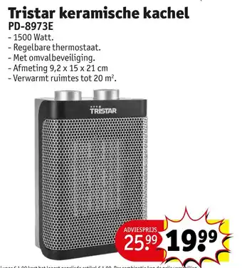 Kruidvat Tristar keramische kachel aanbieding