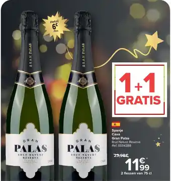 Carrefour Spanje Cava Gran Palas aanbieding