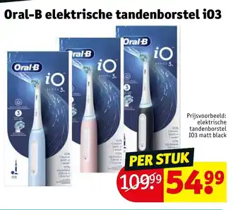 Kruidvat Oral-B elektrische tandenborstel i03 aanbieding